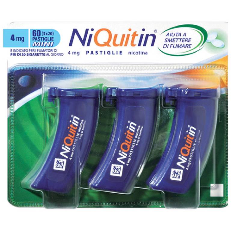 NIQUITIN*60PASTL 4MG MENTA FL